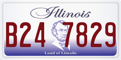 IL license plate B247829