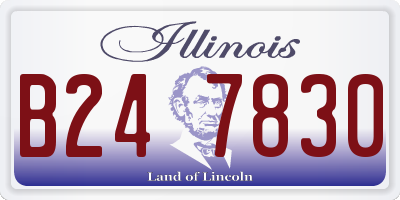 IL license plate B247830