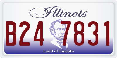 IL license plate B247831
