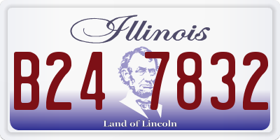 IL license plate B247832
