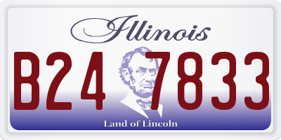 IL license plate B247833