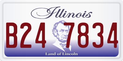 IL license plate B247834