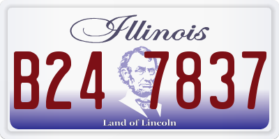 IL license plate B247837