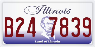 IL license plate B247839