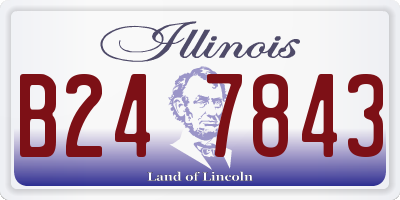 IL license plate B247843