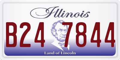 IL license plate B247844