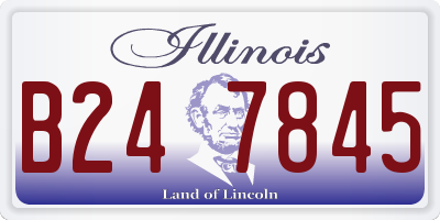 IL license plate B247845
