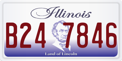 IL license plate B247846