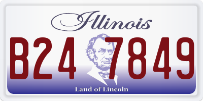 IL license plate B247849