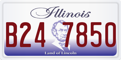 IL license plate B247850