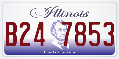 IL license plate B247853
