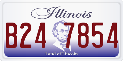 IL license plate B247854