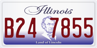 IL license plate B247855