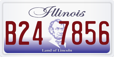 IL license plate B247856