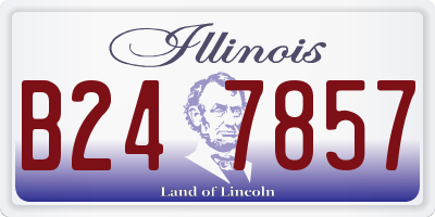 IL license plate B247857