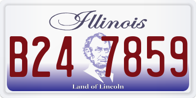 IL license plate B247859