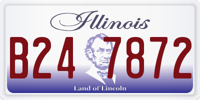 IL license plate B247872