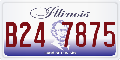 IL license plate B247875