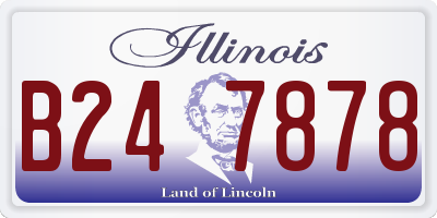 IL license plate B247878