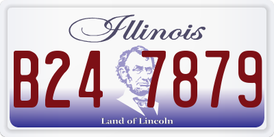 IL license plate B247879