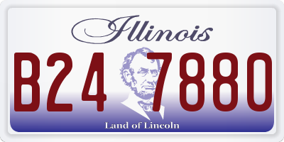 IL license plate B247880