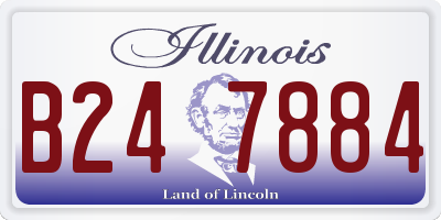 IL license plate B247884