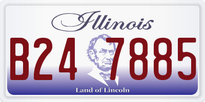 IL license plate B247885