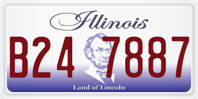 IL license plate B247887