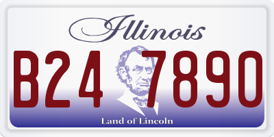 IL license plate B247890
