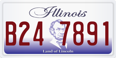 IL license plate B247891