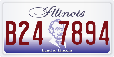 IL license plate B247894