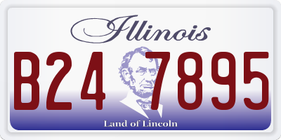 IL license plate B247895