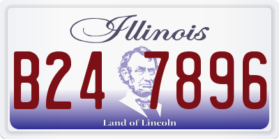 IL license plate B247896