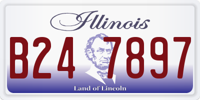 IL license plate B247897