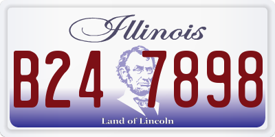 IL license plate B247898