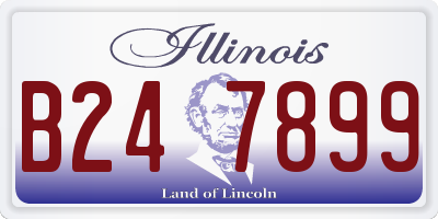 IL license plate B247899
