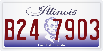 IL license plate B247903