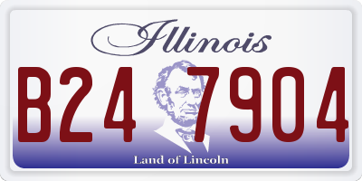 IL license plate B247904