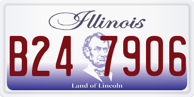 IL license plate B247906