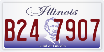 IL license plate B247907