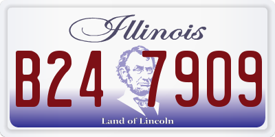 IL license plate B247909