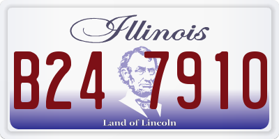 IL license plate B247910