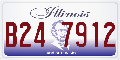 IL license plate B247912