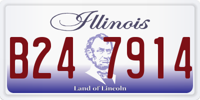 IL license plate B247914