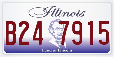IL license plate B247915