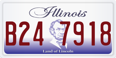 IL license plate B247918
