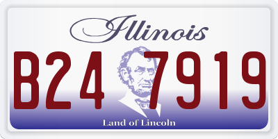 IL license plate B247919
