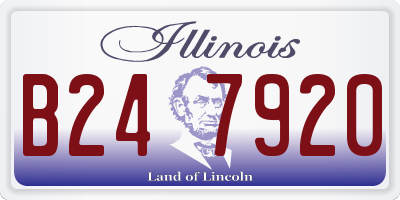 IL license plate B247920