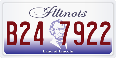 IL license plate B247922