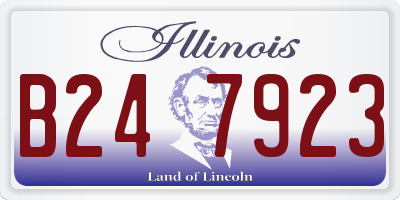 IL license plate B247923